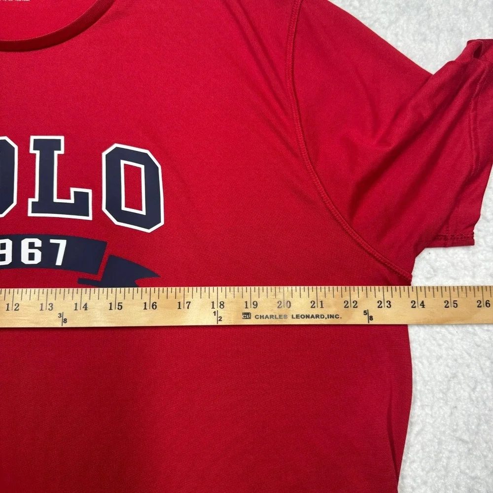Polo Ralph Lauren Performance Red‎ Short Sleeve 1967 Graphic T-Shirt Men's XL